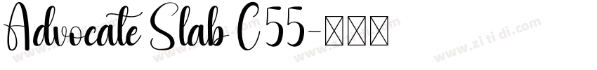 Advocate Slab C55字体转换